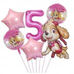 5 - ojo gimtadienio balionų rinkinys Paw Patrol