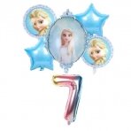 7 - ojo gimtadienio Frozen Elza balionų rinkinys