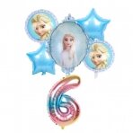 6 - ojo gimtadienio Frozen Elza balionų rinkinys