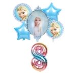 8 - ojo gimtadienio Frozen Elza balionų rinkinys