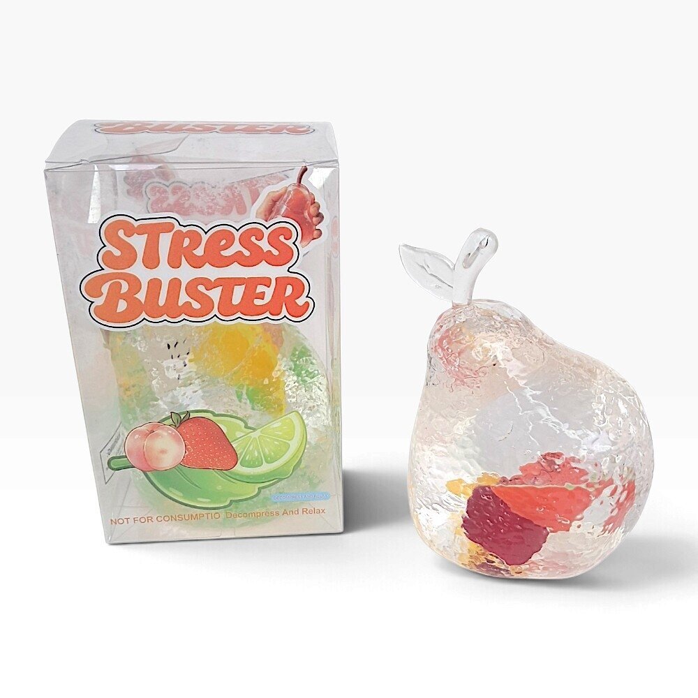 Antistresinis Žaislas „Stress Buster“ – Vazelininė Kriaušė su Vaisių Siurprizu Antistresinis Žaislas „Stress Buster“ – Vazelininė Kriaušė su Vaisių Siurprizu