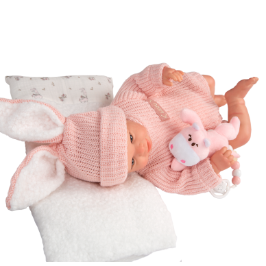 Arias Reborn lėlė kūdikėlis rožiniais rūbeliais, Lucia, 45 cm 5 Arias Reborn lėlė kūdikėlis rožiniais rūbeliais, Lucia, 45 cm 5