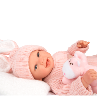 Arias Reborn lėlė kūdikėlis rožiniais rūbeliais, Lucia, 45 cm 1 Arias Reborn lėlė kūdikėlis rožiniais rūbeliais, Lucia, 45 cm 1