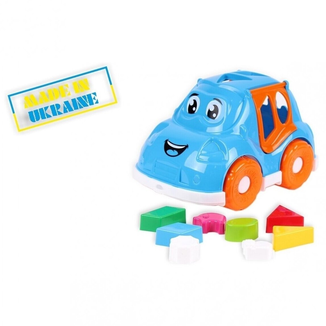 Automobilis - kaladėlių rūšiuoklė Automobilis - kaladėlių rūšiuoklė