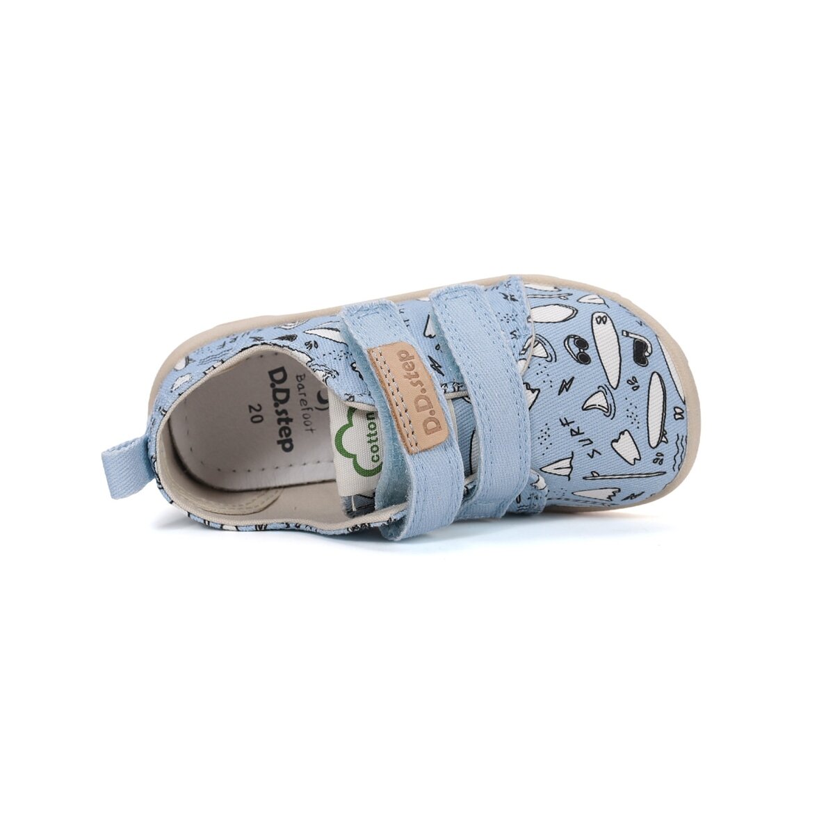 Barefoot canvas kambariniai batai 26-31 d. C086-61877M 3