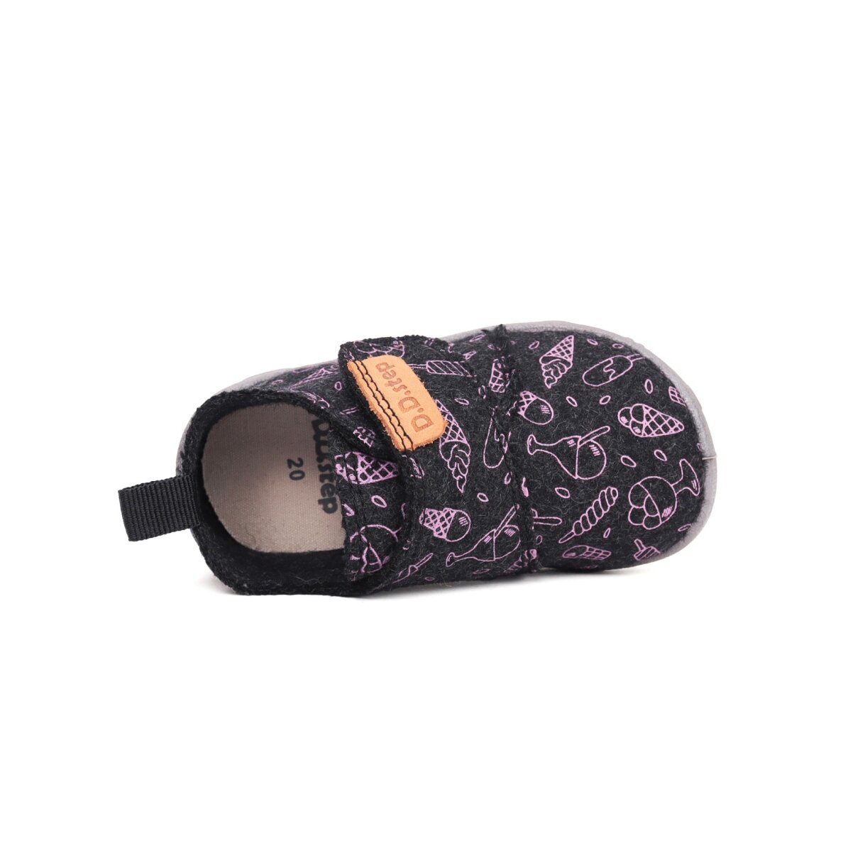 Barefoot veltinio šlepetės 20-25 d. C086-52496A 4 Barefoot veltinio šlepetės 20-25 d. C086-52496A 4