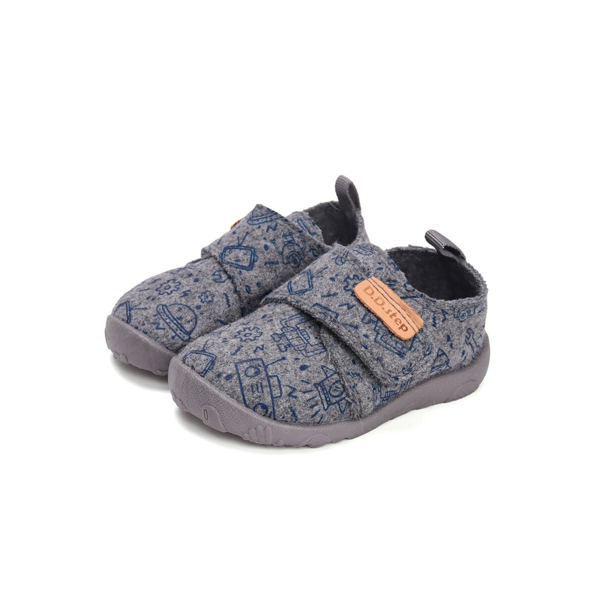 Barefoot veltinio šlepetės 20-25 d. C086-52717A 6 Barefoot veltinio šlepetės 20-25 d. C086-52717A 6