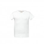 Balti marškinėliai trumpom rankovėm