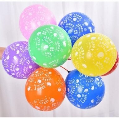 Balionai Happy Birthday, 10 vnt.
