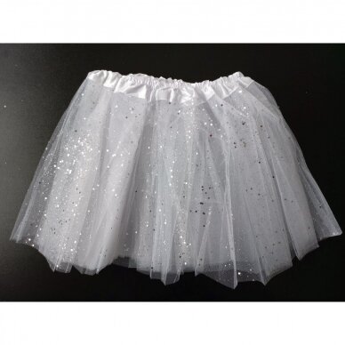 Baltas tutu tiulio sijonas Baltas tutu tiulio sijonas