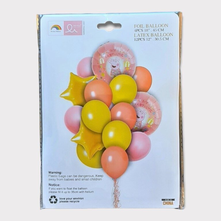 Balionų rinkinys Peppa Pig Balionų rinkinys Peppa Pig