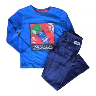 Berniukiška veliūrinė pižama PJ Masks Berniukiška veliūrinė pižama PJ Masks