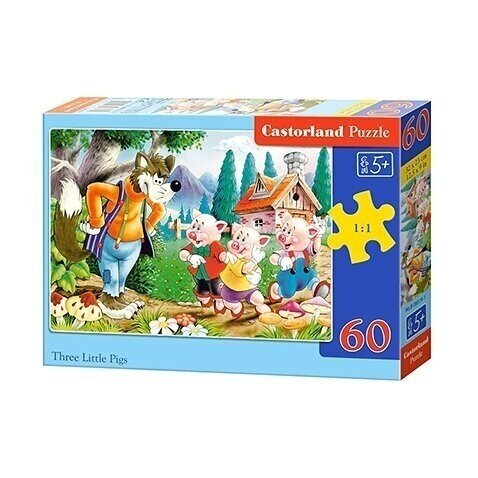 Castorland dėlionė Three Little Pigs 60 det. Castorland dėlionė Three Little Pigs 60 det.