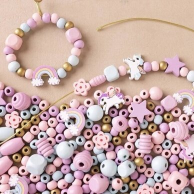 Creativ papuošalų gaminimo rinkinys, pastelinių spalvų 3