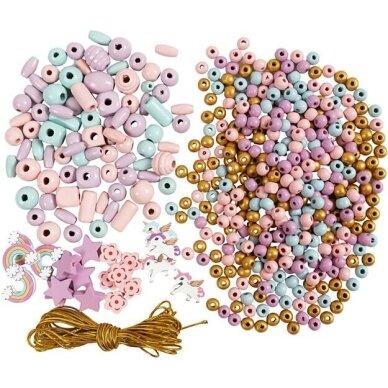 Creativ papuošalų gaminimo rinkinys, pastelinių spalvų 4