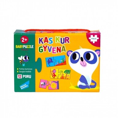 Dėlionė mažiausiems Kas kur gyvena?
