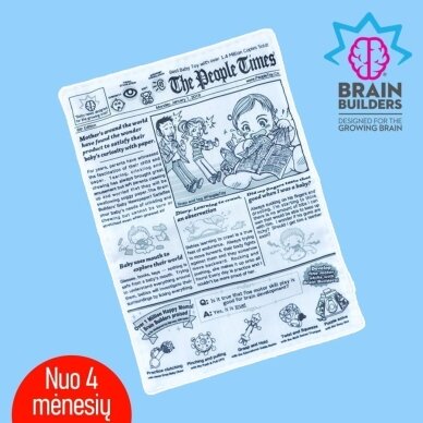 Dovanų rinkinys kūdikiui „Pirmieji žaisliukai Brain Builders TOP 5” 1 Dovanų rinkinys kūdikiui „Pirmieji žaisliukai Brain Builders TOP 5” 1