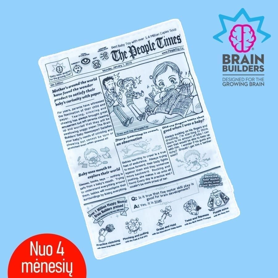 Dovana kūdikiui „Pirmieji žaisliukai Brain Builders TOP 5” 1