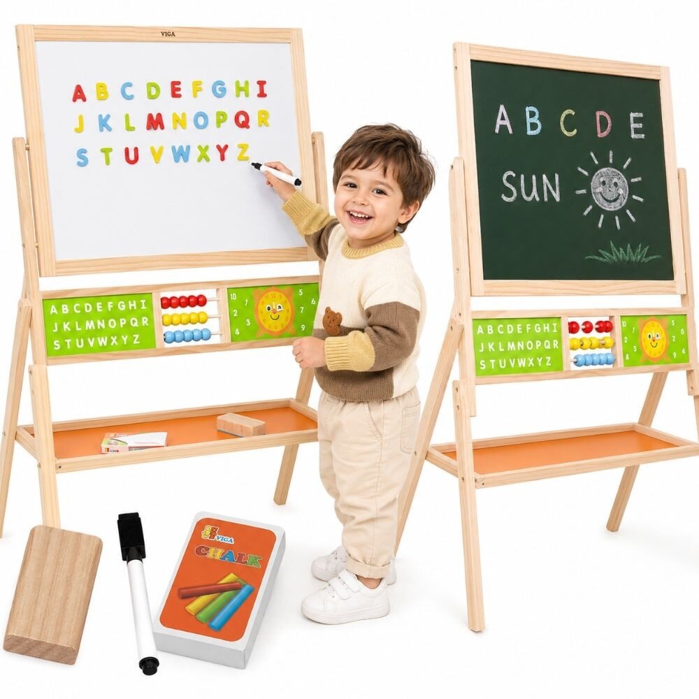 VIGA didelė edukacinė lenta 2 viename