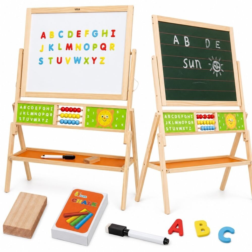 VIGA didelė edukacinė lenta 2 viename 2