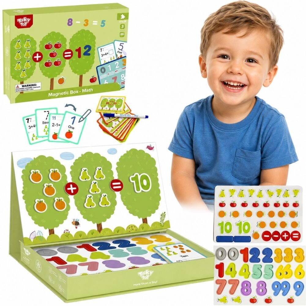TOOKY TOY medinis magnetinis Montessori dėlionės žaidimas vaikams