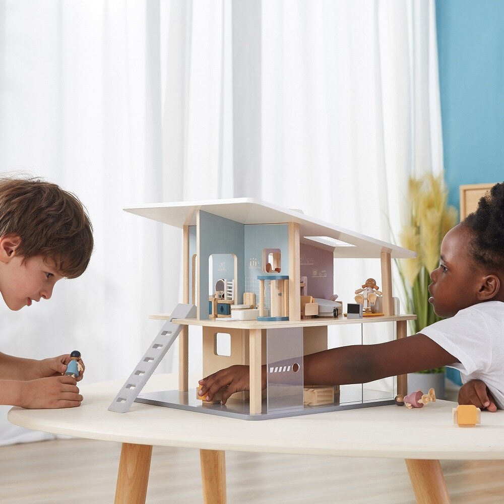 VIGA PolarB Medinių lėlių šeimos figūrėlių rinkinys 5 VIGA PolarB Medinių lėlių šeimos figūrėlių rinkinys 5
