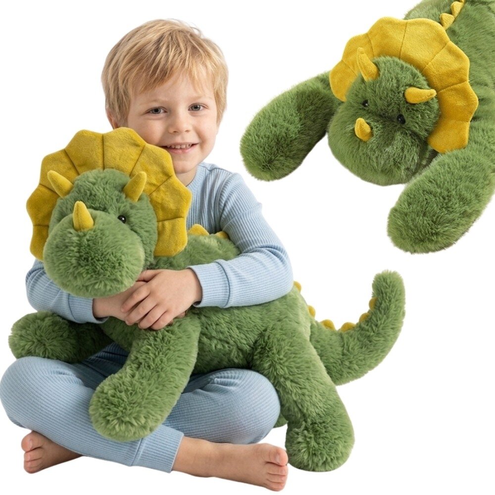 WOOPIE Dinozauras antistresinis sensorinis svertinis pliušinis žaislas sunkus meškiukas 65cm 1500g WOOPIE Dinozauras antistresinis sensorinis svertinis pliušinis žaislas sunkus meškiukas 65cm 1500g