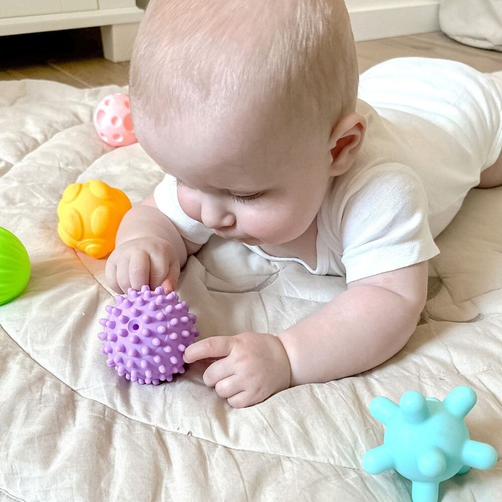 WOOPIE BABY Sensoriniai spaudžiami kamuoliukai, 6 vnt. 1 WOOPIE BABY Sensoriniai spaudžiami kamuoliukai, 6 vnt. 1