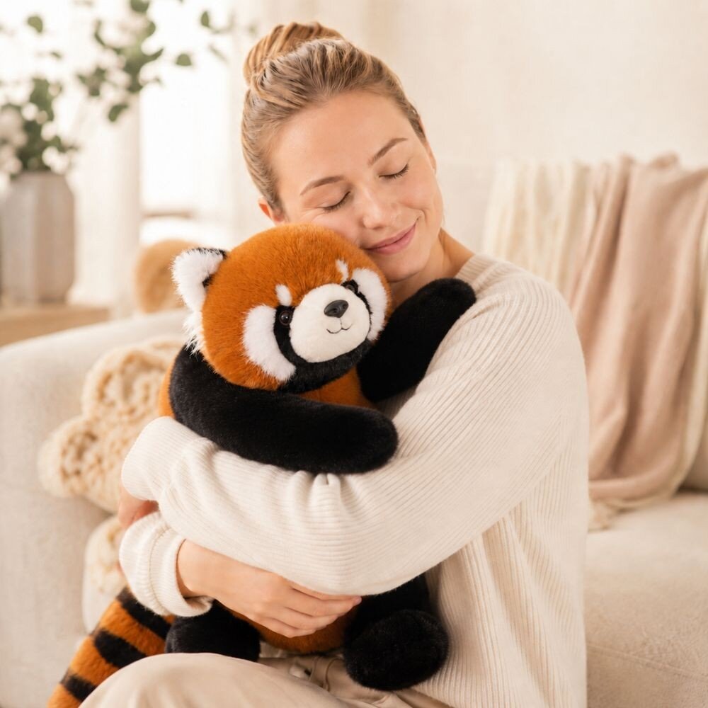 WOOPIE pasunkintas pliušinis žaislas raudonoji panda, antistresinis sensorinis sunkus meškiukas 65cm 2500g 2 WOOPIE pasunkintas pliušinis žaislas raudonoji panda, antistresinis sensorinis sunkus meškiukas 65cm 2500g 2