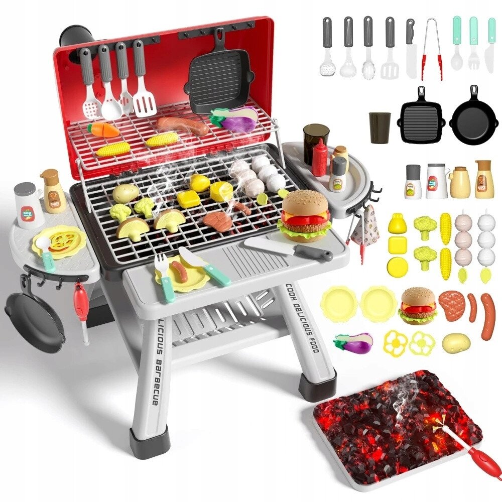 WOOPIE Grilis Barbekiu Sodo Virtuvė Interaktyvus Rinkinys su LED XL 41 vnt.