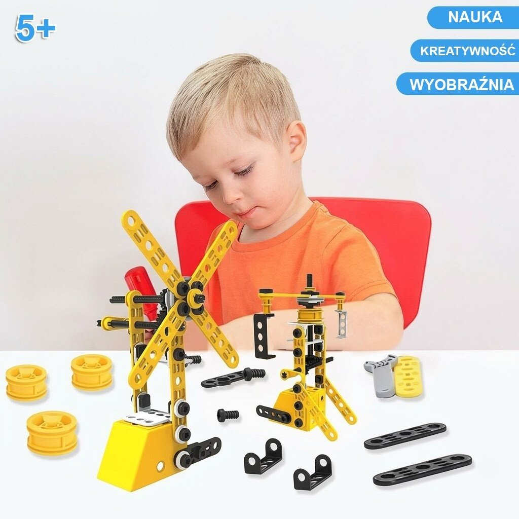 WOOPIE Transporto priemonės 8-in-1 konstruktorius STEAM kaladėlės 6 WOOPIE Transporto priemonės 8-in-1 konstruktorius STEAM kaladėlės 6