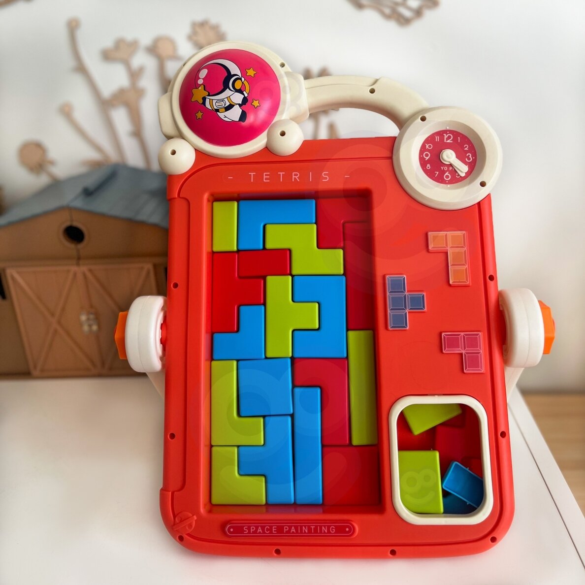 WOOPIE Dvipusė piešimo lenta Tetris žaidimas 2 in 1 oranžinė 2 WOOPIE Dvipusė piešimo lenta Tetris žaidimas 2 in 1 oranžinė 2