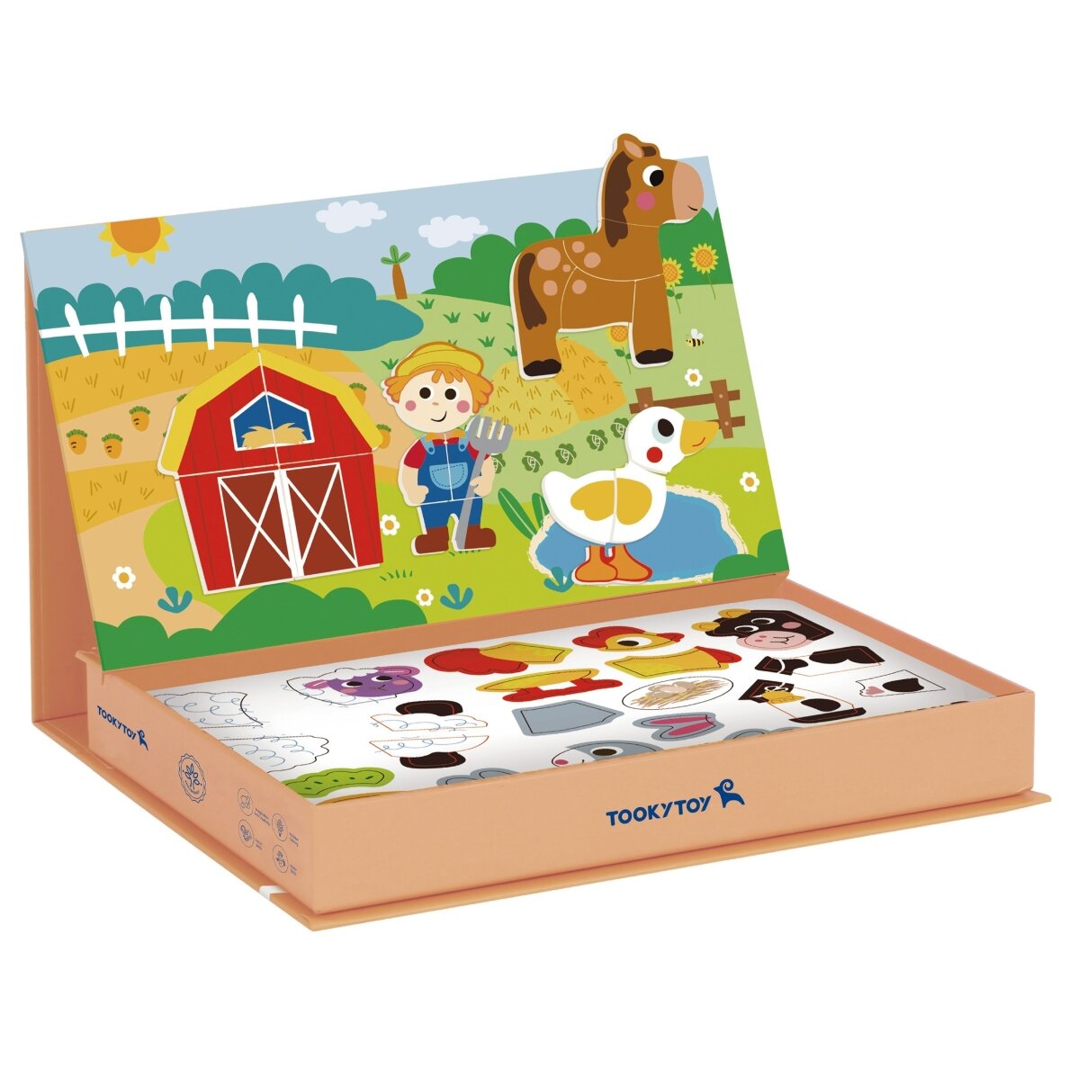 TOOKY TOY magnetinė dėlionė Ūkio dėlionė 6 TOOKY TOY magnetinė dėlionė Ūkio dėlionė 6