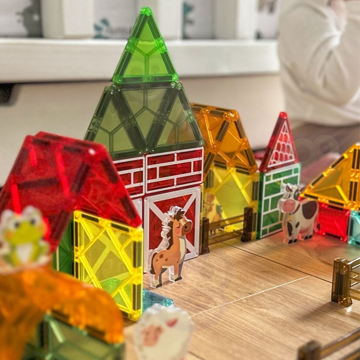 WOOPIE Magnetiniai statybiniai blokeliai 7.5 cm Ūkis 50 vnt. 3