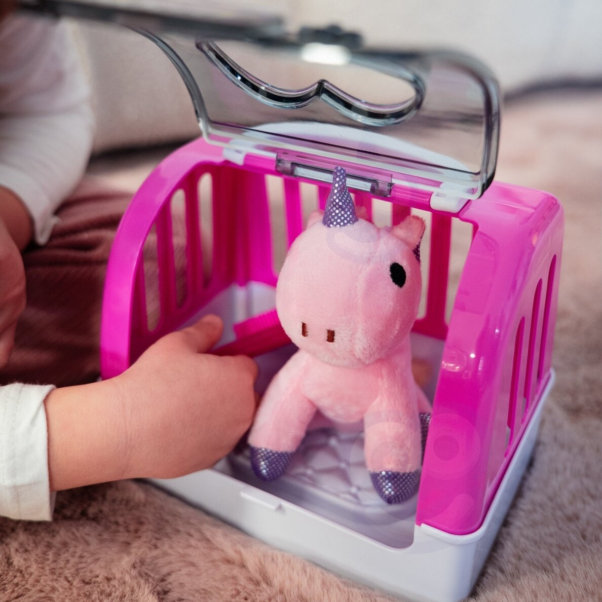 WOOPIE Vienaragio nešiojamas namelis gyvūnėliui priežiūros rinkinys 2 WOOPIE Vienaragio nešiojamas namelis gyvūnėliui priežiūros rinkinys 2
