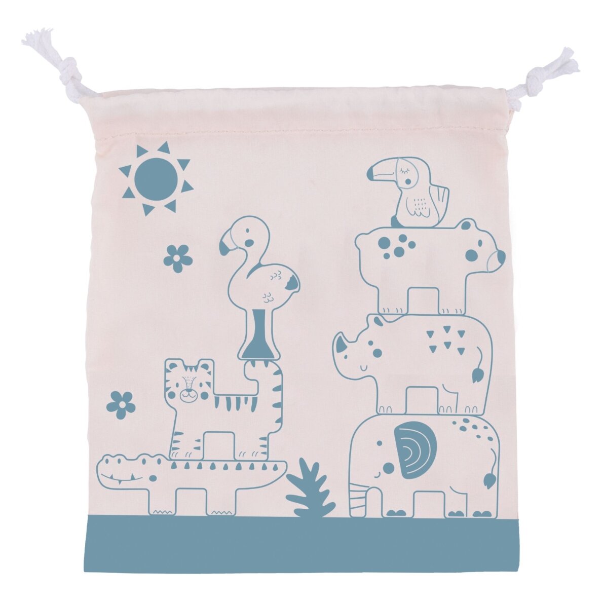 TOOKY TOY medinės kaladėlės dėlionė bokštui statyti, gyvūnų bokšto krovimas, Montessori, 13 vnt. 7 TOOKY TOY medinės kaladėlės dėlionė bokštui statyti, gyvūnų bokšto krovimas, Montessori, 13 vnt. 7