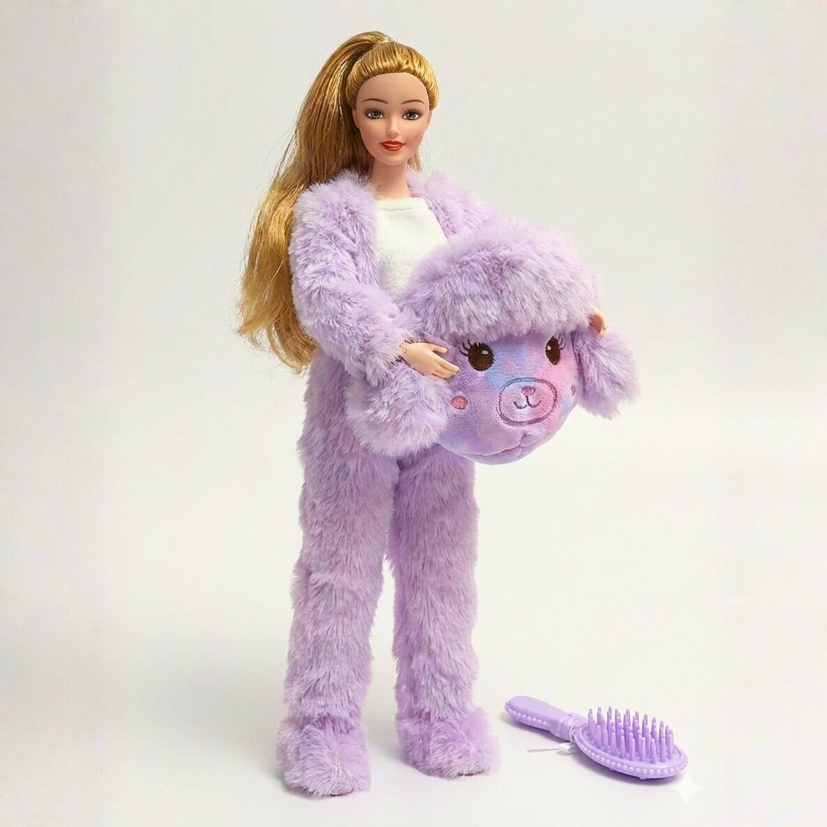 WOOPIE ROYAL Lėlė Emi violetiniame avytės kostiume 2 WOOPIE ROYAL Lėlė Emi violetiniame avytės kostiume 2