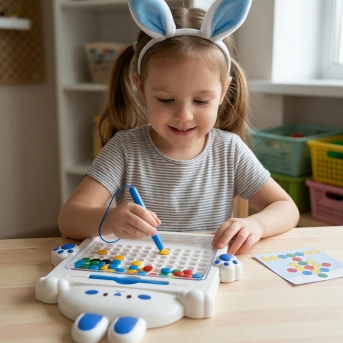 WOOPIE Magnetinė lenta vaikams Montessori MagPad Triušis 2 WOOPIE Magnetinė lenta vaikams Montessori MagPad Triušis 2