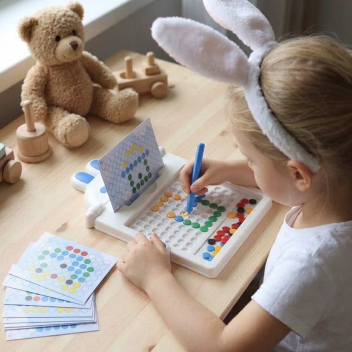 WOOPIE Magnetinė lenta vaikams Montessori MagPad Triušis 3 WOOPIE Magnetinė lenta vaikams Montessori MagPad Triušis 3