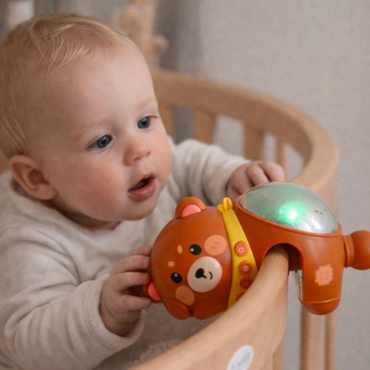WOOPIE BABY žvaigždžių projektorius – naktinė lemputė vaikams Meškiukas 3