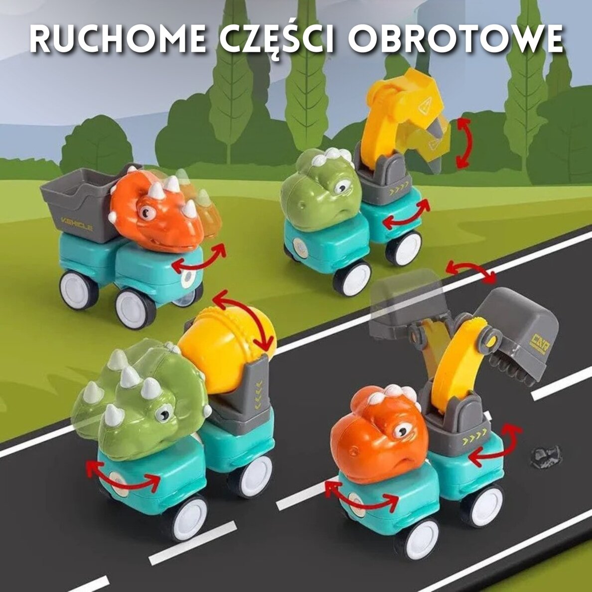 WOOPIE magnetiniai konstravimo blokeliai Dinozaurai 84 vnt. 8 WOOPIE magnetiniai konstravimo blokeliai Dinozaurai 84 vnt. 8