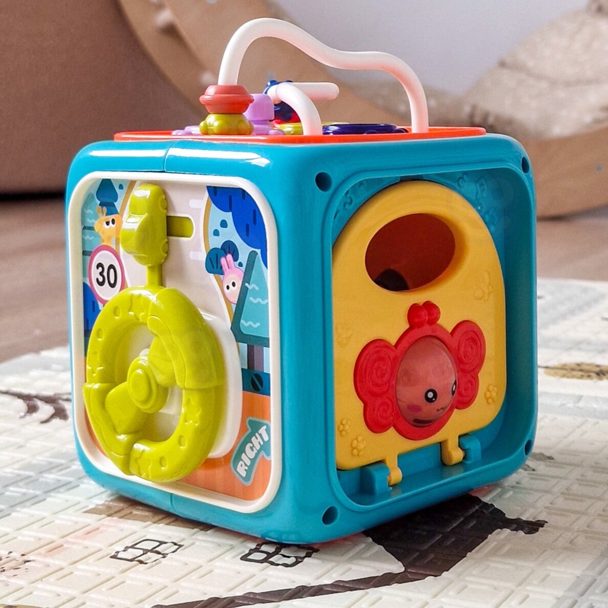 WOOPIE BABY Interaktyvus sensorinis kubas edukacinis Montessori rūšiuotuvas 6-in-1 6 WOOPIE BABY Interaktyvus sensorinis kubas edukacinis Montessori rūšiuotuvas 6-in-1 6