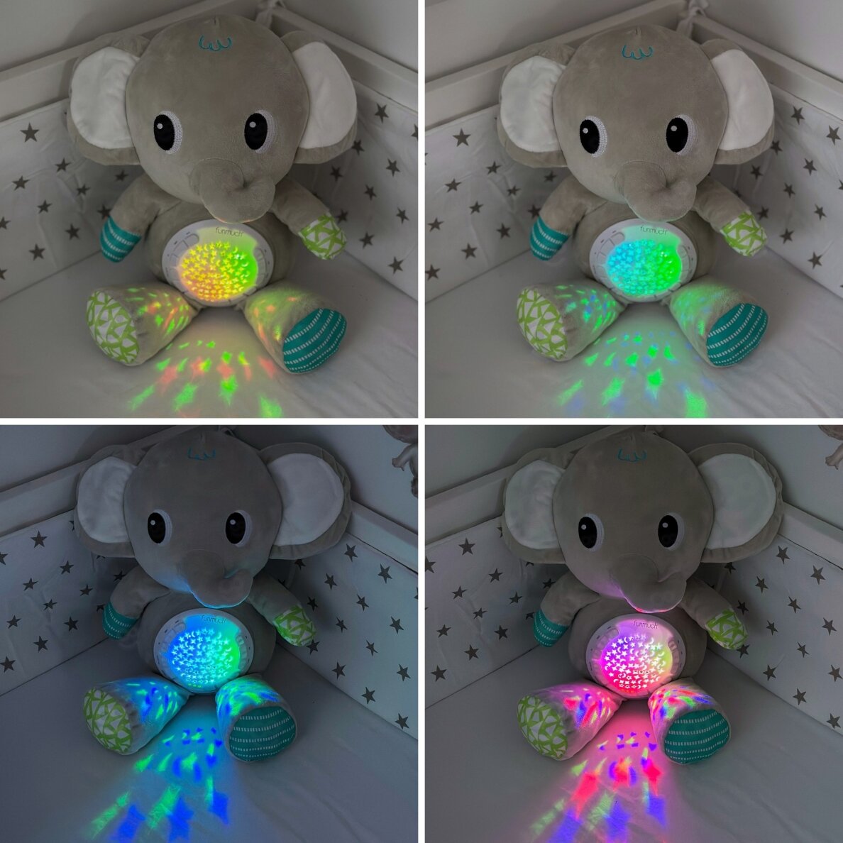 WOOPIE BABY drambliuko minkštas žaislas su projektoriumi ir raminančiais garsais 12 melodijų 3 WOOPIE BABY drambliuko minkštas žaislas su projektoriumi ir raminančiais garsais 12 melodijų 3