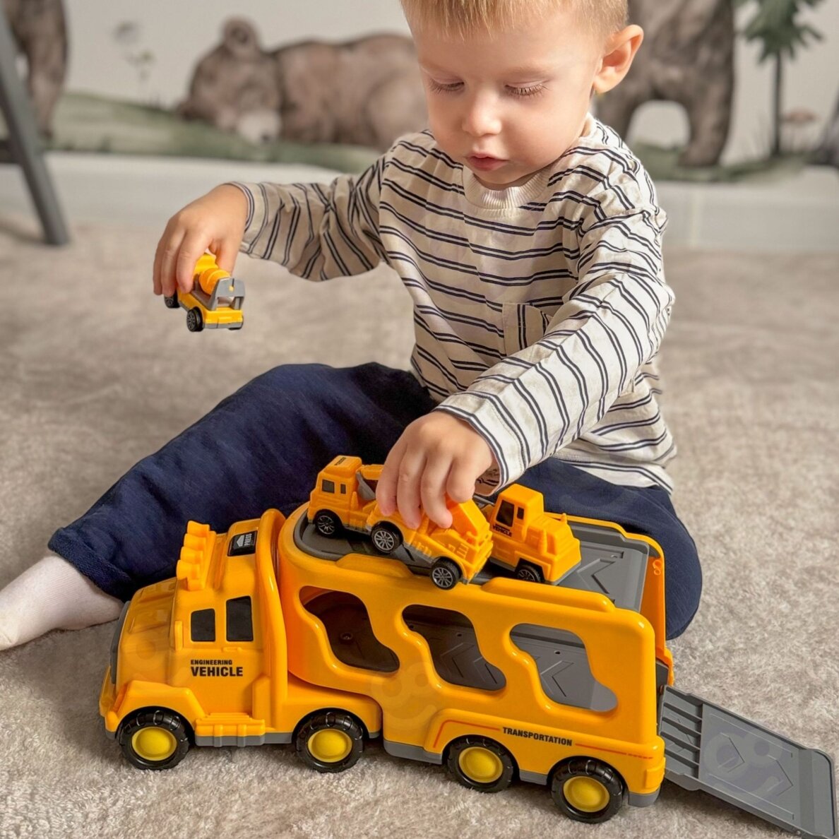 WOOPIE Kelių vilkiko rinkinys iš 5 automobilių – pagalba kelyje 1