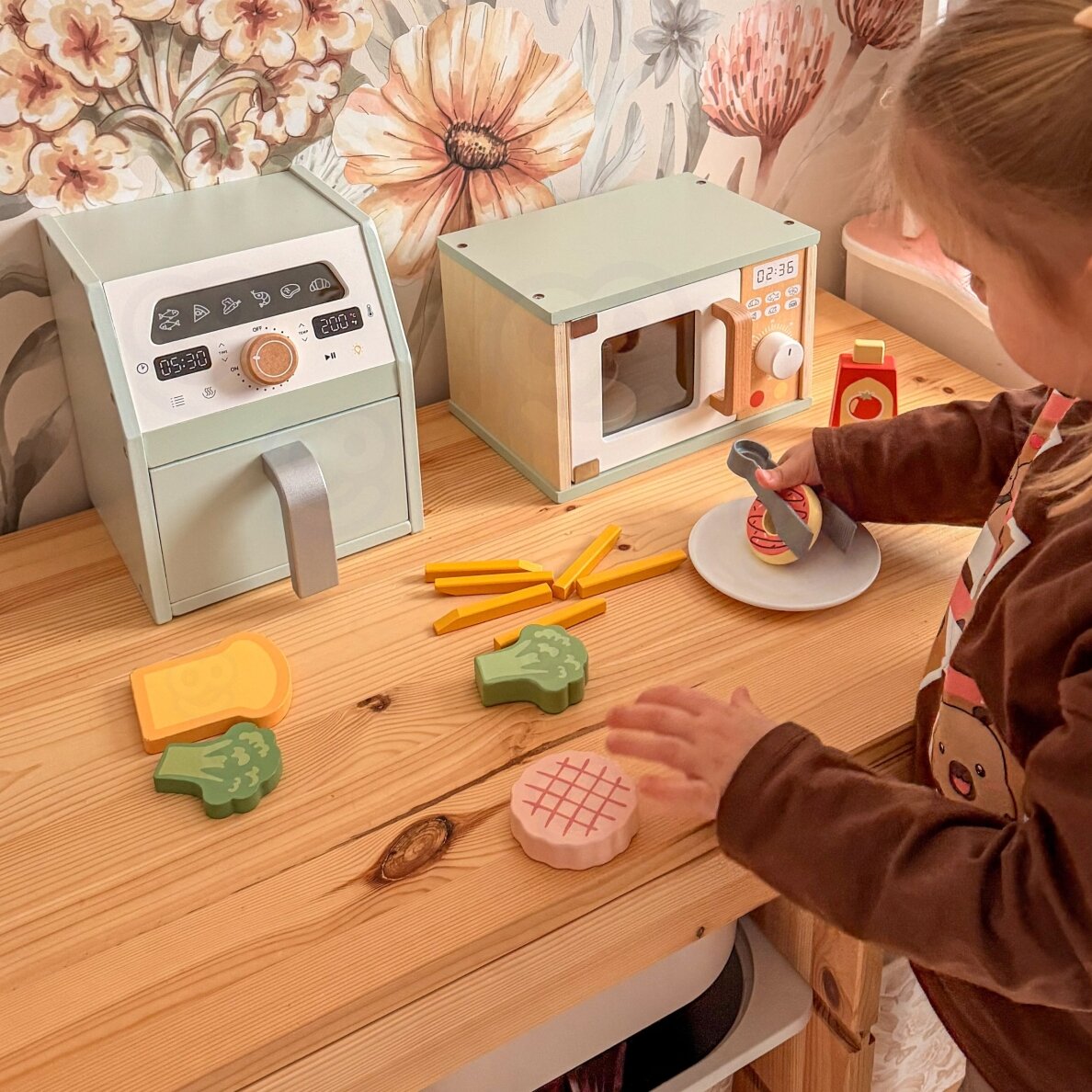TOOKY TOY Medinė oro gruzdintuvė Oro gruzdintuvė 3 TOOKY TOY Medinė oro gruzdintuvė Oro gruzdintuvė 3
