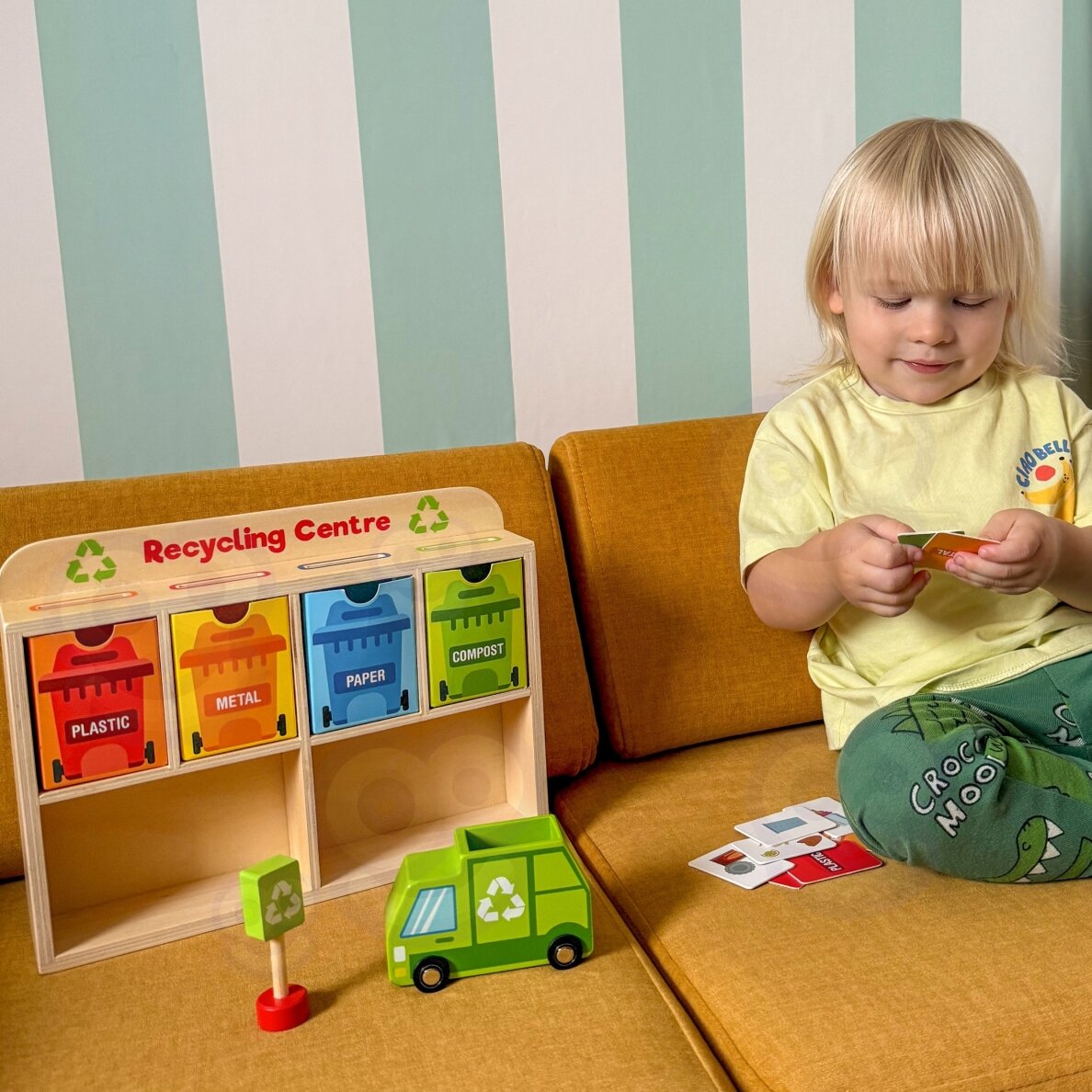 TOOKY TOY Medinis perdirbimo centras – edukacinis rūšiavimo žaislas 3