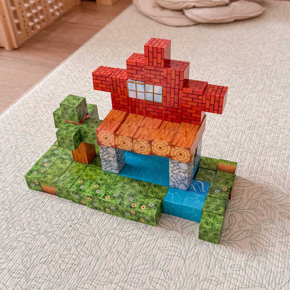 WOOPIE magnetinės konstrukcinės kaladėlės World of Blocks 108 vnt. 4