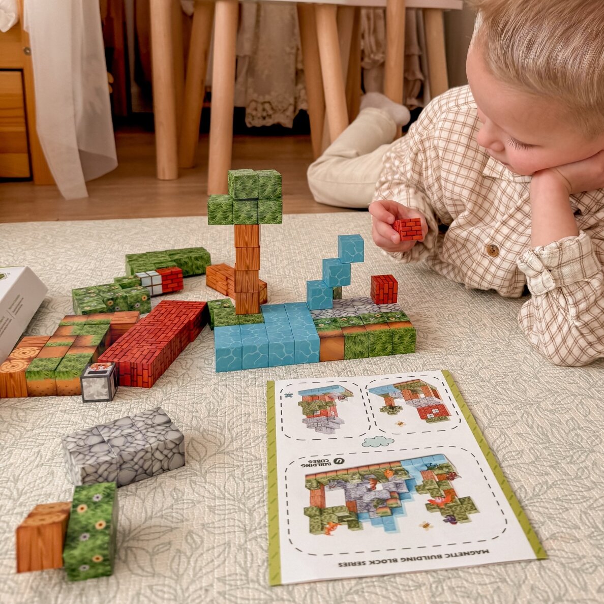 WOOPIE magnetinės konstrukcinės kaladėlės World of Blocks 108 vnt. 3