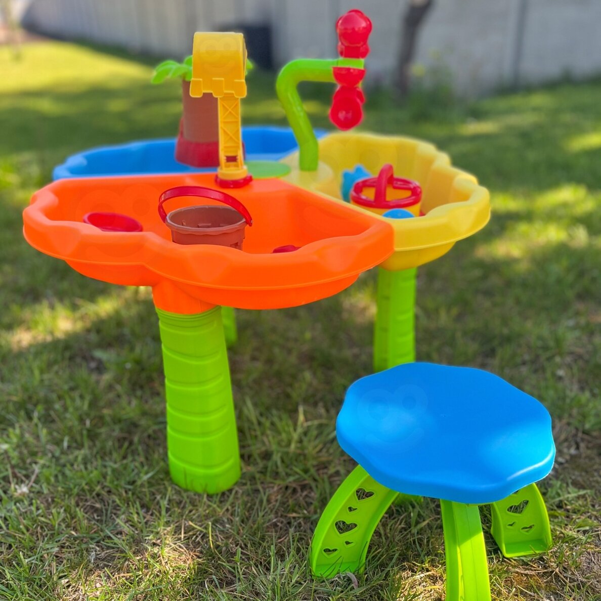 WOOPIE vandens stalas su kėdute 2 in 1 smėlio dėžė 5