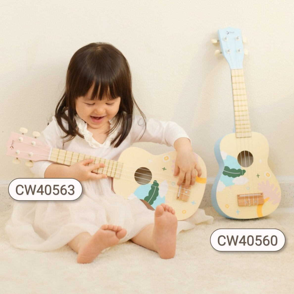 CLASSIC WORLD medinė ukulelė gitara vaikams mėlyna 7 CLASSIC WORLD medinė ukulelė gitara vaikams mėlyna 7